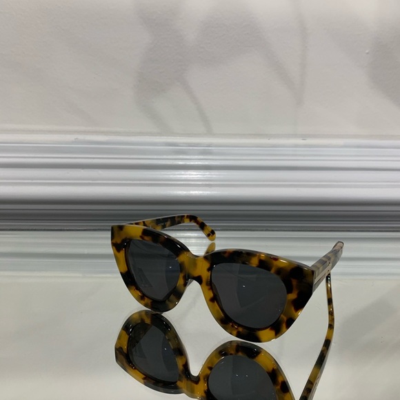 Karen Walker Tortoise Cat Eye Sunglasses - Picture 1 of 5